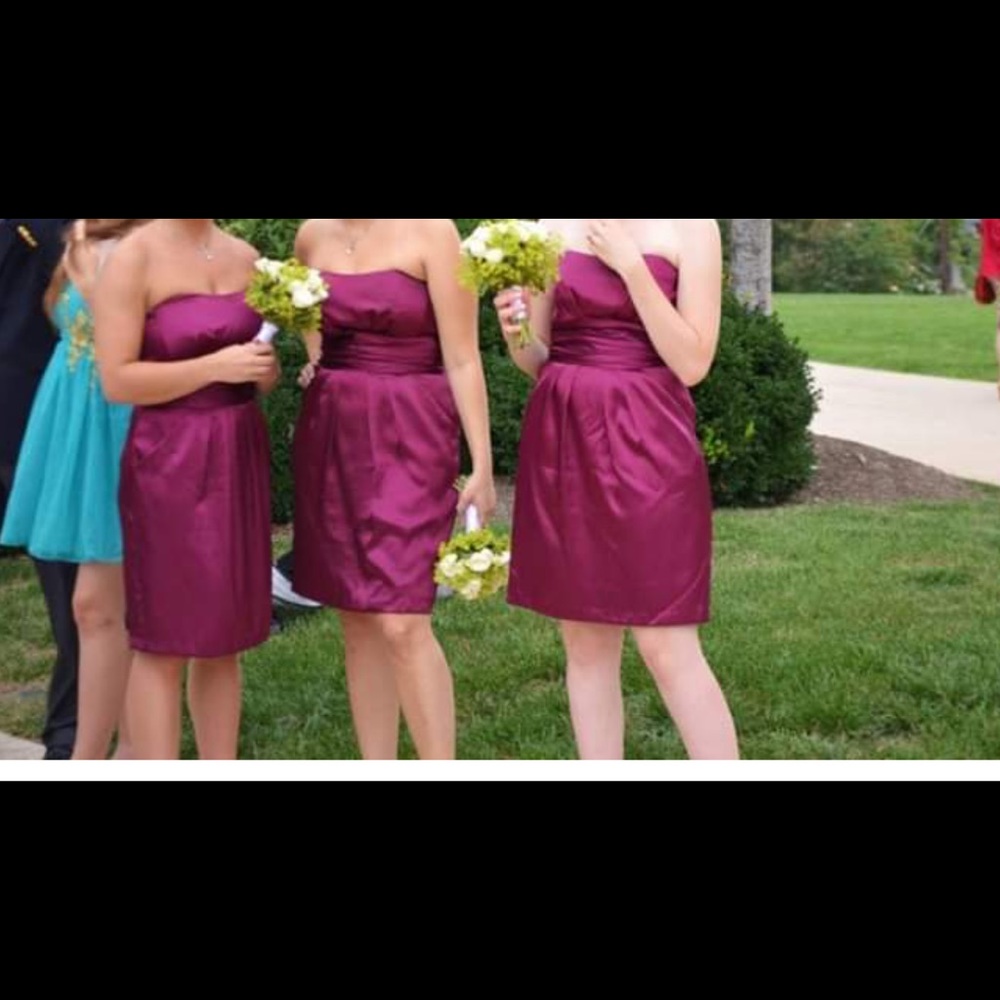 David’s Bridal Purple bridesmaids dress size 4
